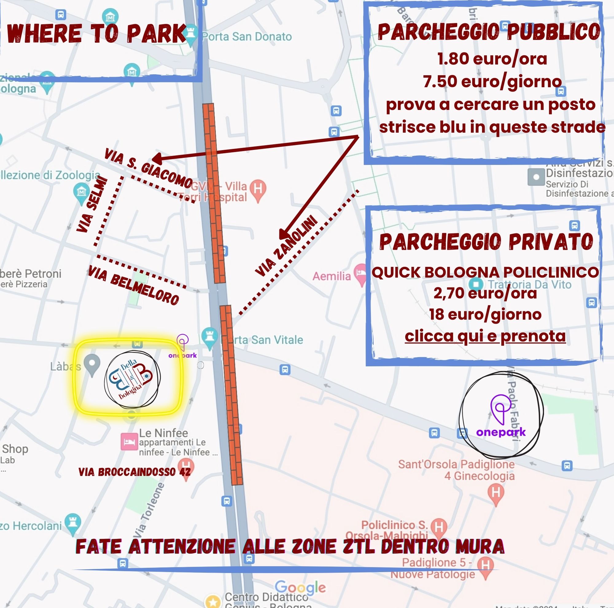 mappa parcheggio